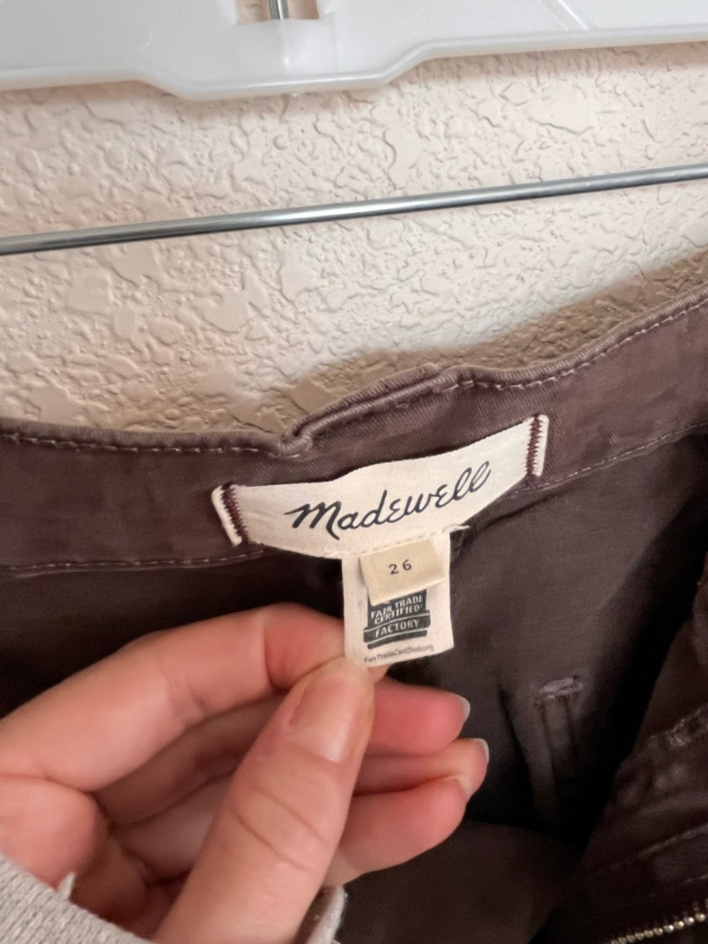 Madewell Womens Darted Double Barrel Pants - Chocolate Brown - Picture 9 of 14